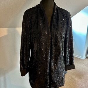 Sam Edelman Black Sequin Jacket